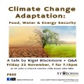 Climate Change Adaptation: Food, Water and Energy Security